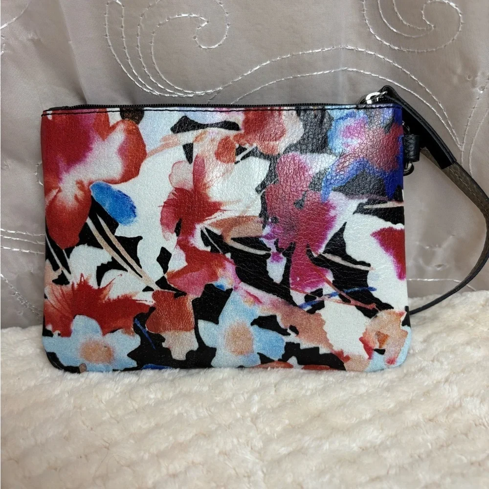 Lodis Floral Leather Wristlet